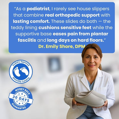 Orthopedic Relief Slides With Wide Toebox